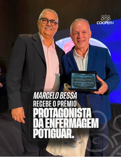 Presidente da Coopern Enfermagem recebe Prêmio Protagonista da Enfermagem Potiguar 2026