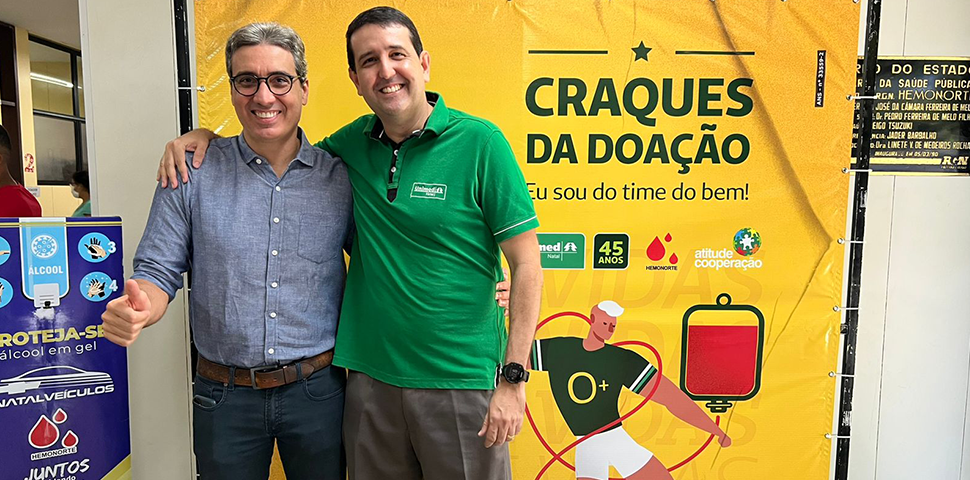 Unimed Natal e Hemonorte lançam campanha Craques da Doação